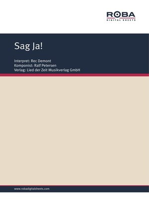 cover image of Sag Ja!